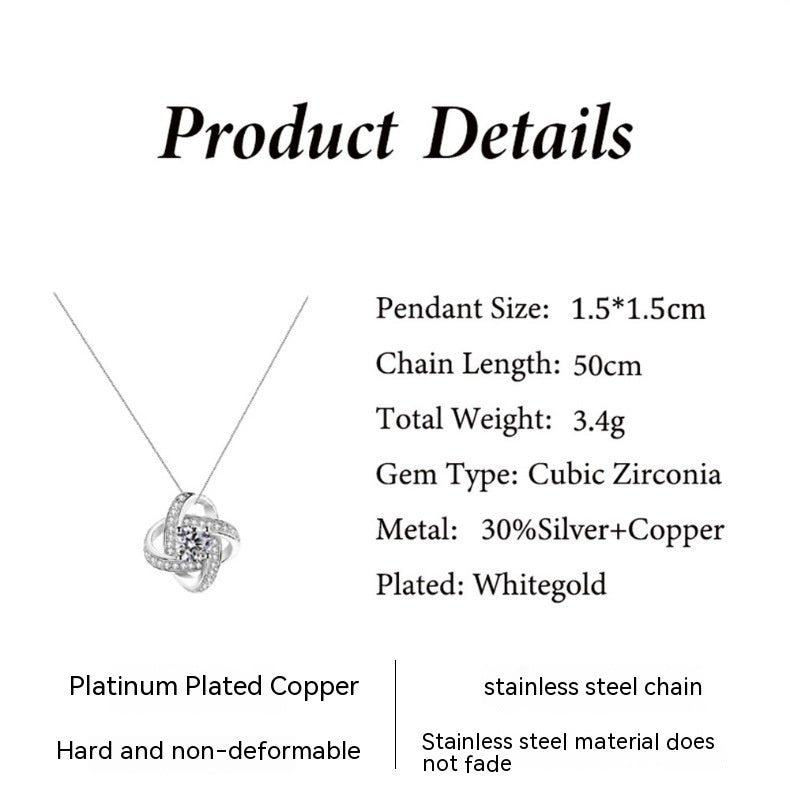 LED Lighted Gift Box Heart Necklace — Romantic Crystal Pendant for Her (Wife • Daughter • Sister)