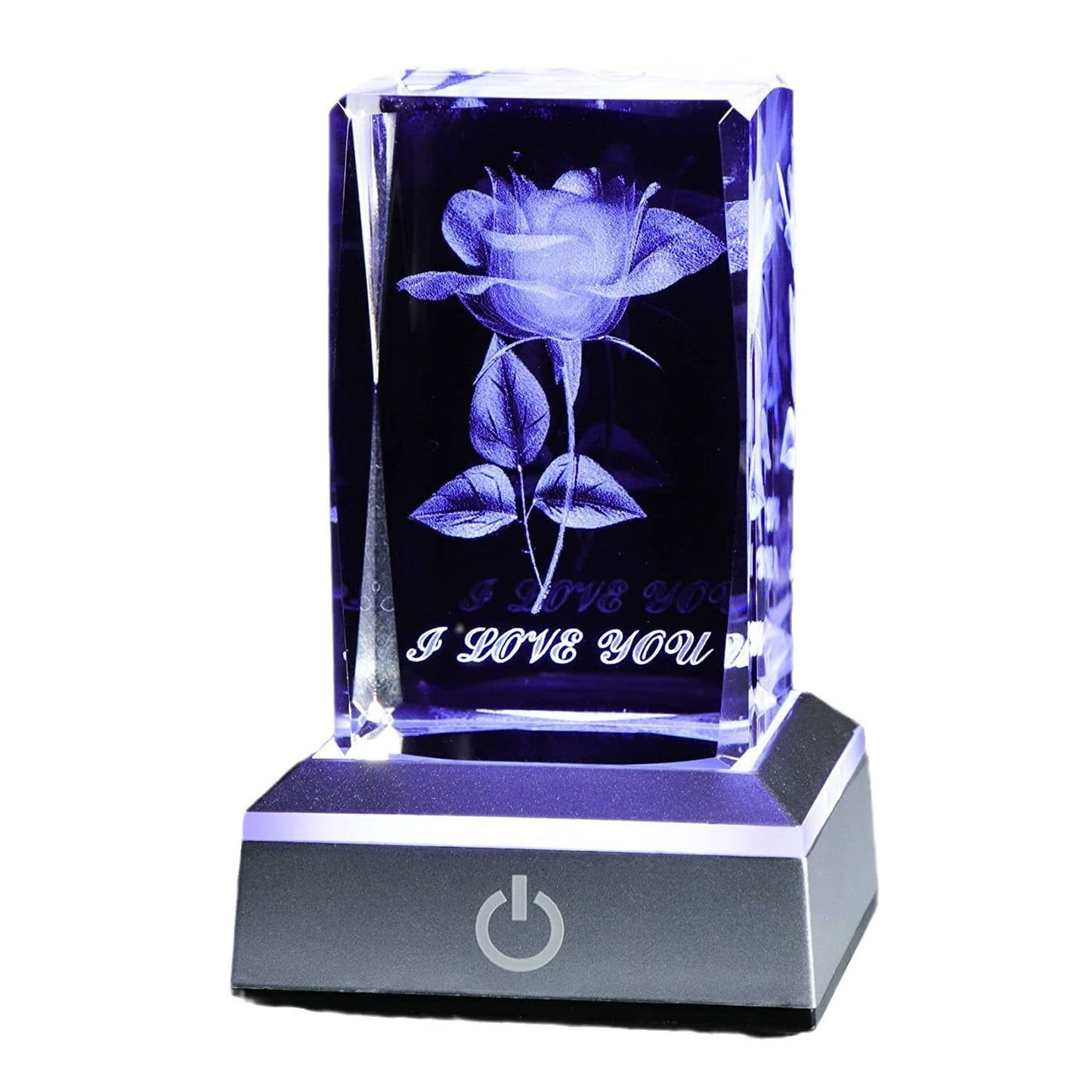 3D Crystal Rose with LED Light – Elegant Gift for Birthday, Anniversary, Home Décor & Loved One”
