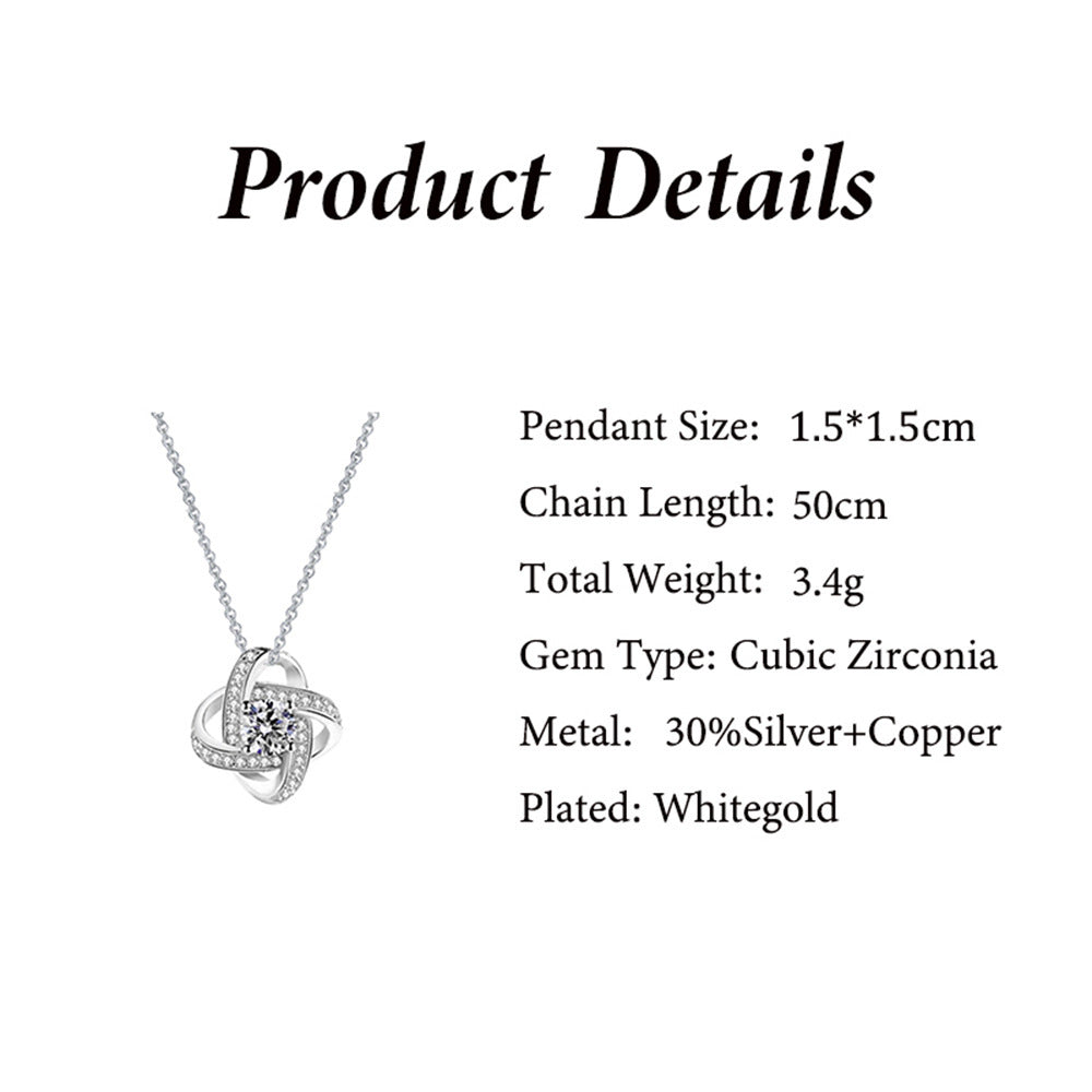 LED Lighted Gift Box Heart Necklace — Romantic Crystal Pendant for Her (Wife • Daughter • Sister)