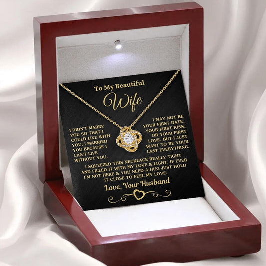 LED Lighted Gift Box Heart Necklace — Romantic Crystal Pendant for Her (Wife • Daughter • Sister)